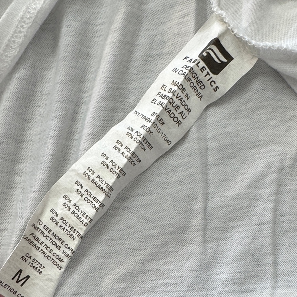 Fabletics White open & Knot-Back Sleeveless Tank … - image 9